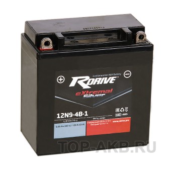 RDrive 12N9-4B-1 12V 9Ah 120Апрям. пол. AGM сухозаряж. (135x75x139) eXtremal SILVER