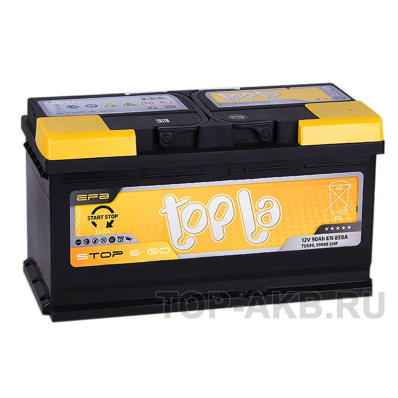 Topla EFB Stop-n-Go 90R (850A 353x175x190) 112090 59088 Topla EFB Stop-n-Go 90R (850A 353x175x190) 112090 59088