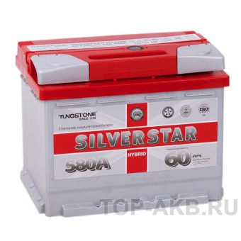 Silverstar Hybrid 60L 580А 242х175х190 (гибридный)