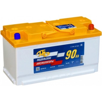 Подольский 90Ач NR 780А обр.пол. R+ 353x175x190