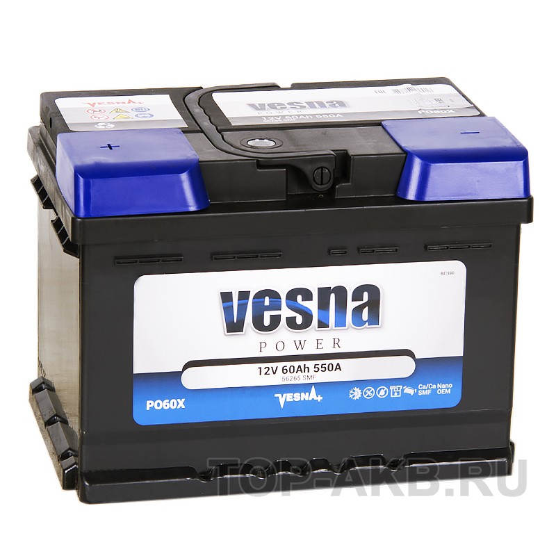Vesna Power 60L низкий (L2B 550A 242x175x175) 415360 56265