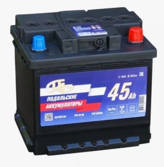 Подольский 45Ач VLR 410А обр.пол. R+ 207x175x190