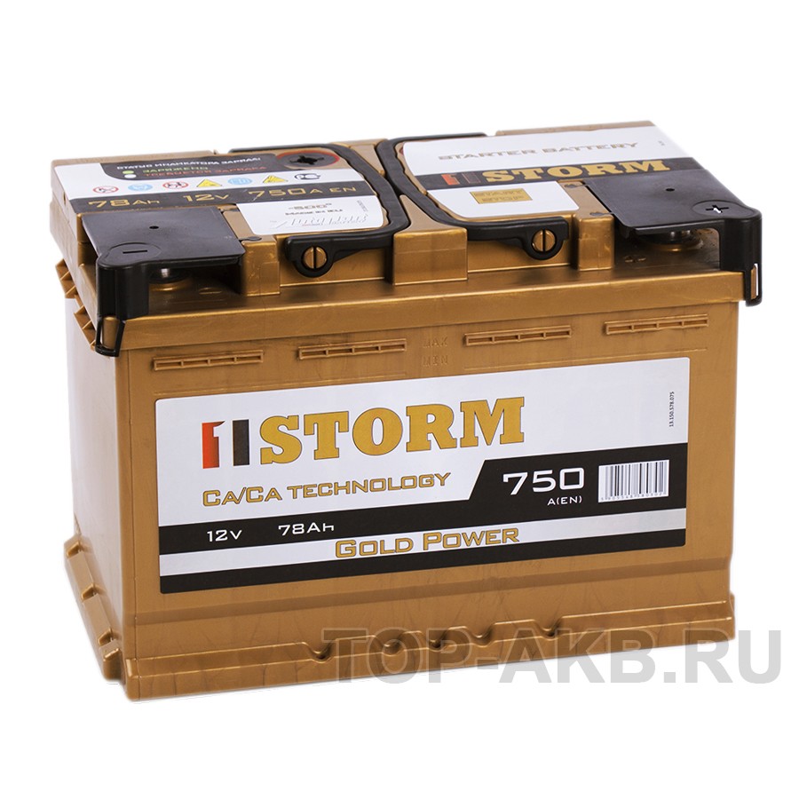 Storm Gold 78R 750A 278x175x190 Storm Gold 78R 750A 278x175x190