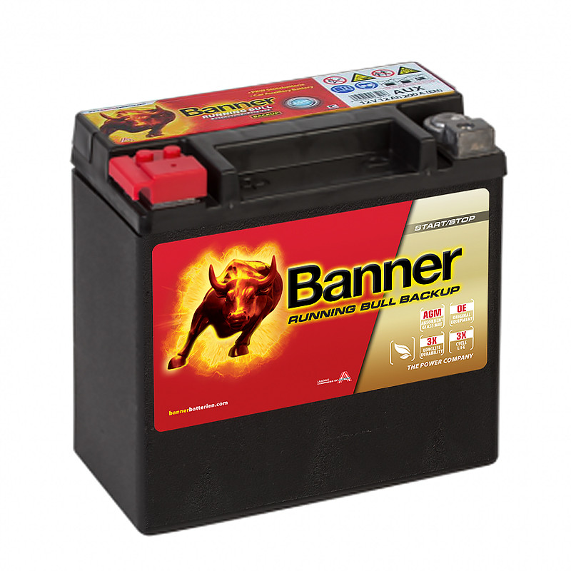 BANNER Running Bull AGM BACKUP (514 00 / AUX 14) 12L 200A 150x88x145 Mercedes, BMW, Audi BANNER Running Bull AGM BACKUP (514 00 / AUX 14) 12L 200A 150x88x145 Mercedes, BMW, Audi