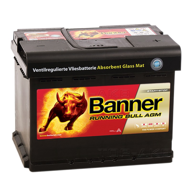 BANNER Running Bull AGM Start-Stop (56 001) 60R 640A 242x175x190