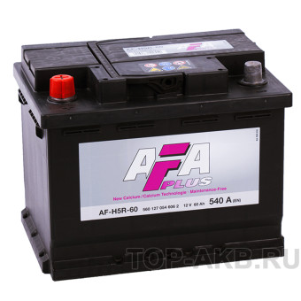 AFA Plus 60 Ач 540A прям. пол. (242x175x190) AF-H5R-60 AFA Plus 60 Ач 540A прям. пол. (242x175x190) AF-H5R-60