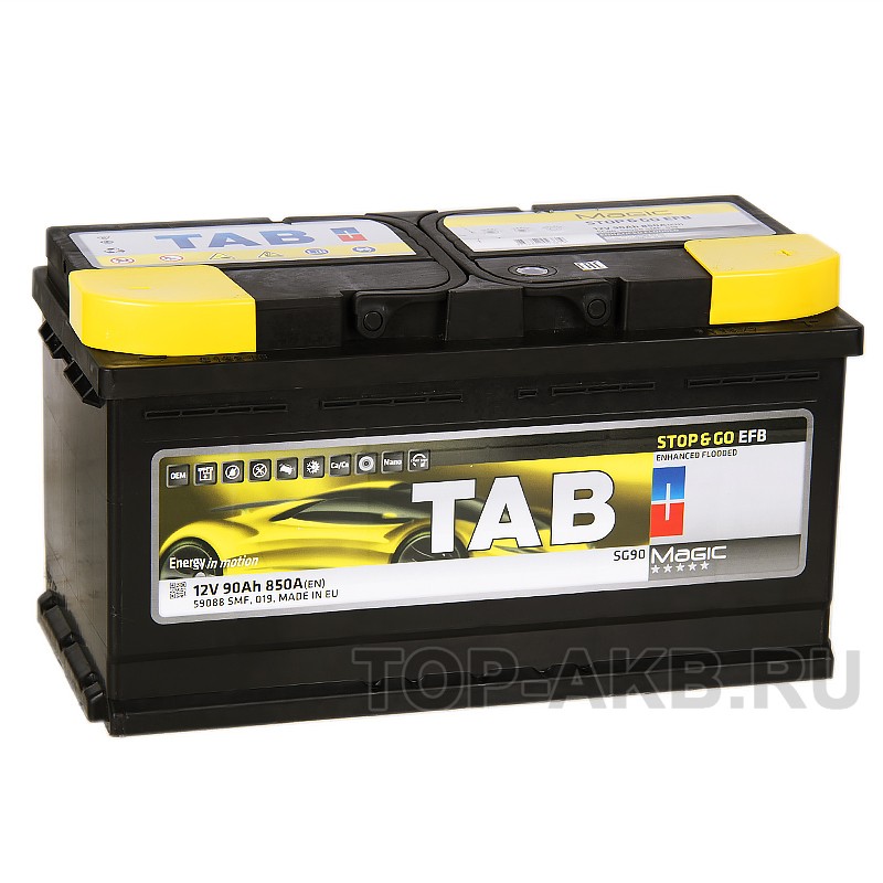 Tab EFB Stop-n-Go 90R (850A 353x175x190) 212090 59088