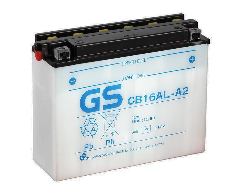 GS CB16AL-A2 12V 16Ah 200A (207x72x164) обр. пол. Heavy Duty сухозаряж. GS YUASA
