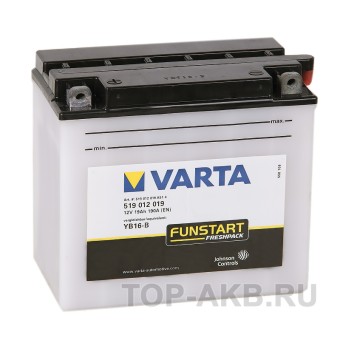 VARTA Powersports Freshpack YB16-B 19 Ач 240А (176x101x156) прям. пол. 519 012 019, сухозар.