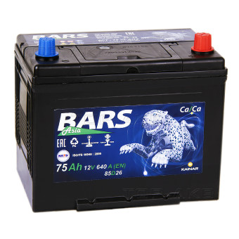 BARS Asia 6СТ-75 VL АПЗ о.п 85D26L 75Ач 640A (261x173x225)
