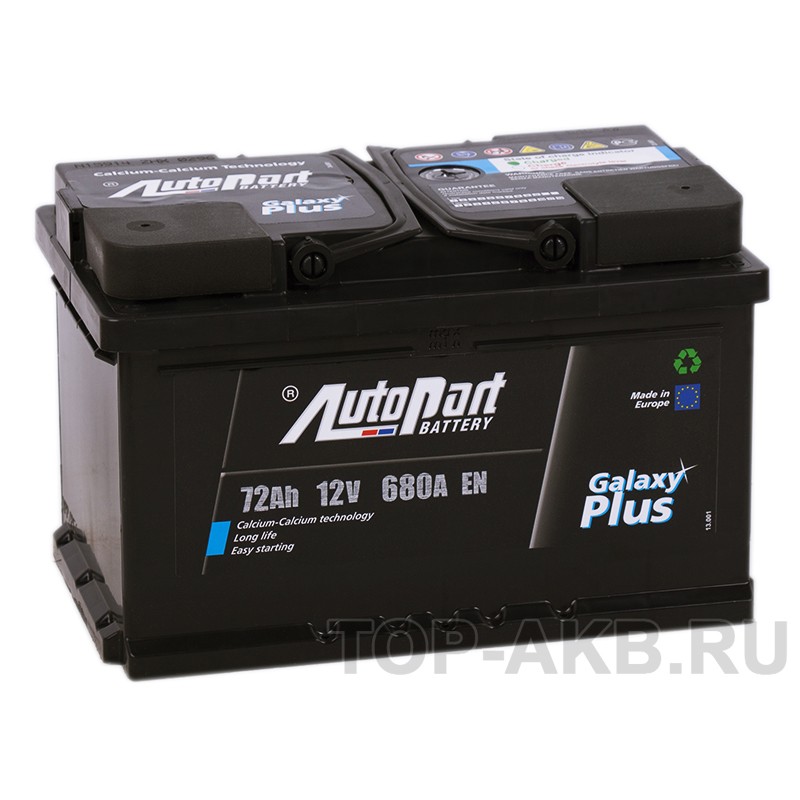 Autopart Galaxy Plus 72R низкий 680А (278x175x175) Autopart Galaxy Plus 72R низкий 680А (278x175x175)