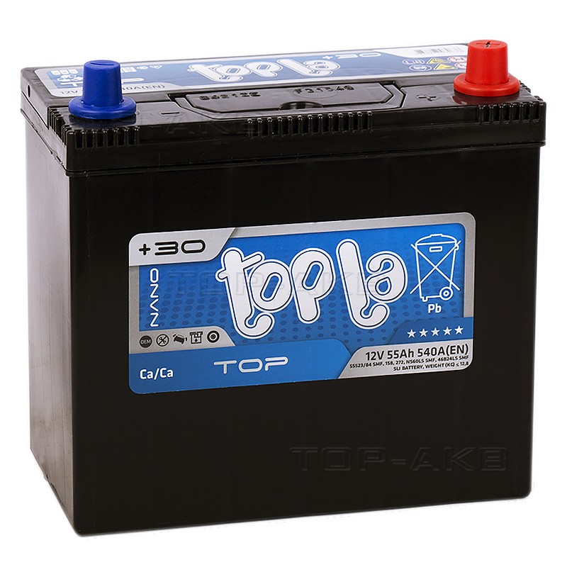 Topla Top JIS 55R 490А 236x126x227 (118255 55523/84 унив. клеммы) Topla Top JIS 55R 490А 236x126x227 (118255 55523/84 унив. клеммы)