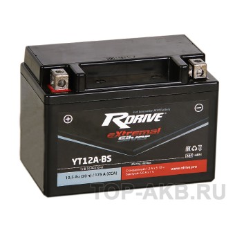 RDrive YT12A-BS 12V 10Ah 145Апрям. пол. AGM сухозаряж. (150x87x105) eXtremal SILVER