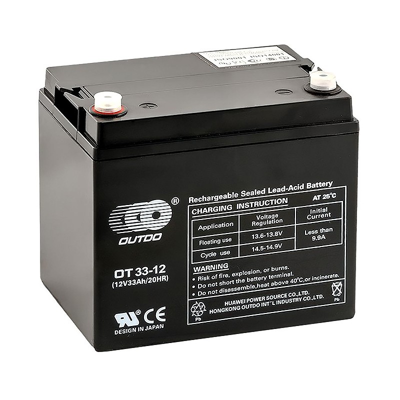 OUTDO VRLA 12V 33 Ah (OT33-12) 196x132x172