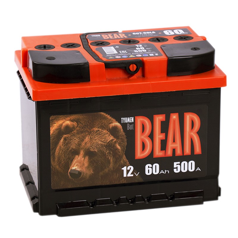 Тюмень BatBear 60R 500А 242x175x190 Тюмень BatBear 60R 500А 242x175x190