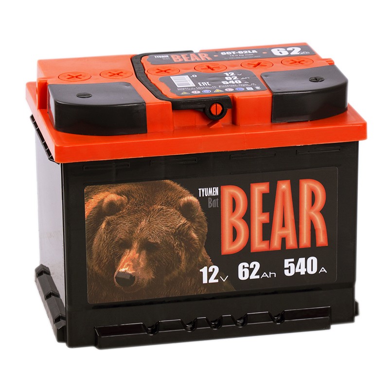 Тюмень BatBear 62R 540А 242x175x190 Тюмень BatBear 62R 540А 242x175x190