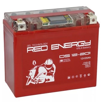 Red Energy DS 12201, 12V 20Ah 285А (177x88x154) YTX20L-BS, YTX20HL-BS, YB18L-A