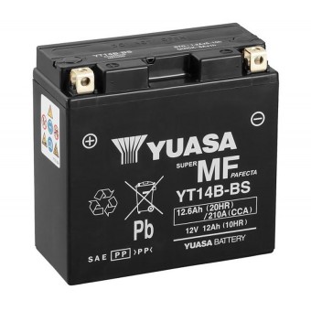 Yuasa YT14B-BS - 12 Ач 210А (150x70x145) прям. пол. AGM сухоз.