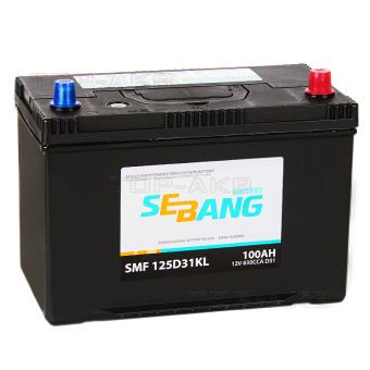 Sebang 125D31KL 100 Ач обратная пол. 830А (306x173x225)