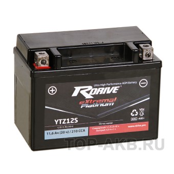 RDrive YTZ12S 12V 11Ah 210А прям. пол. AGM (150x87x110) eXtremal PLATINUM