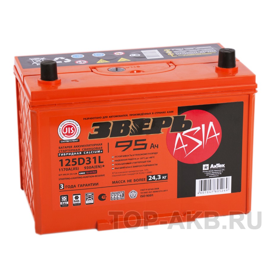 Зверь 125D31L (95R 930A 306x173x223)