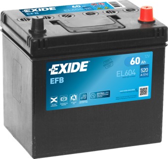 Exide Start-Stop EFB 60R (520А 230x173x222) EL604