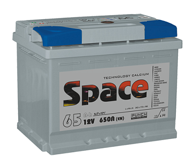 Space 6СТ-65VLA 12V 65Ач о/п 650А (242x175x190) ca/ca Space 6СТ-65VLA 12V 65Ач о/п 650А (242x175x190) ca/ca
