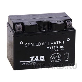 TAB Moto Maintenance free MYTZ12-BS 12V 10Ah 140A (150х88х110) прям. пол. AGM