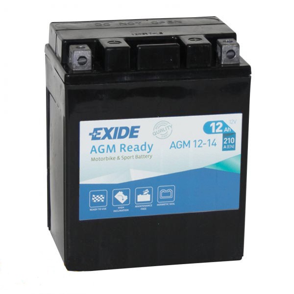 Exide AGM Ready 12-14 12V 12Ah 210A (134x90x164) обр. пол.