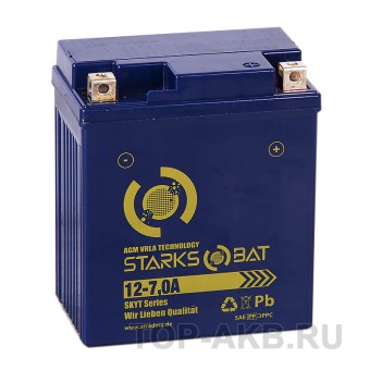 STARKS BAT YT 12-7.0A -+ 7 ач 115A (114x71x131) YTX7L-BS AGM