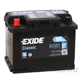 Exide Classic 55L 460A 242x175x190 EC551