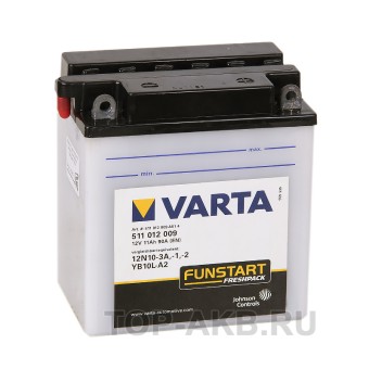 VARTA Funstart Freshpack YB10L-A2 12V 11Ah 150А (136x91x146) обр. пол. 511 012 009, сухозар.