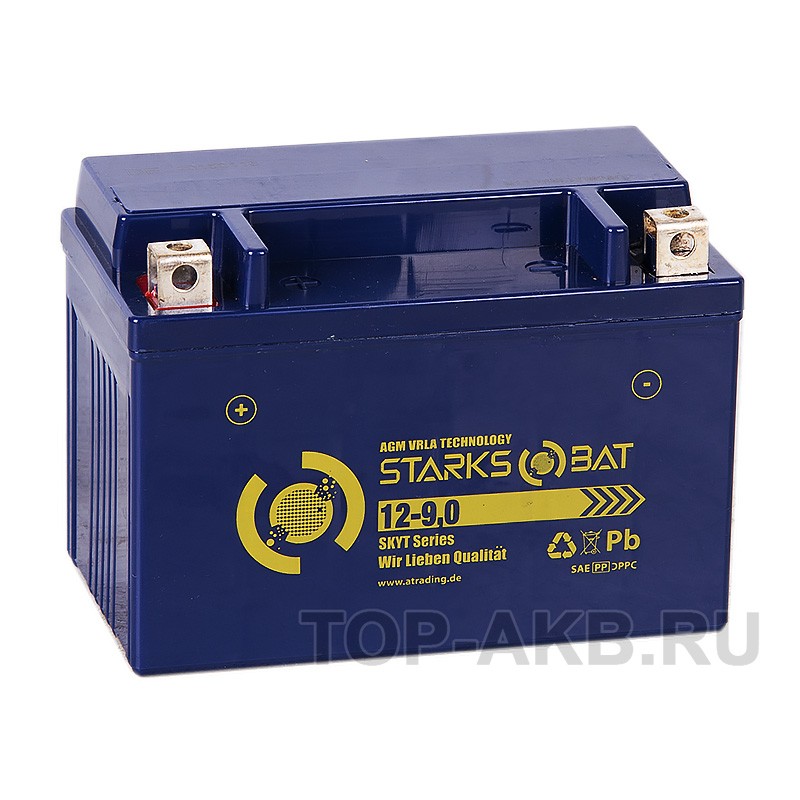 STARKS BAT YT 12-9.0A +- 9 ач 135A (152x87x107) YTX9-BS AGM