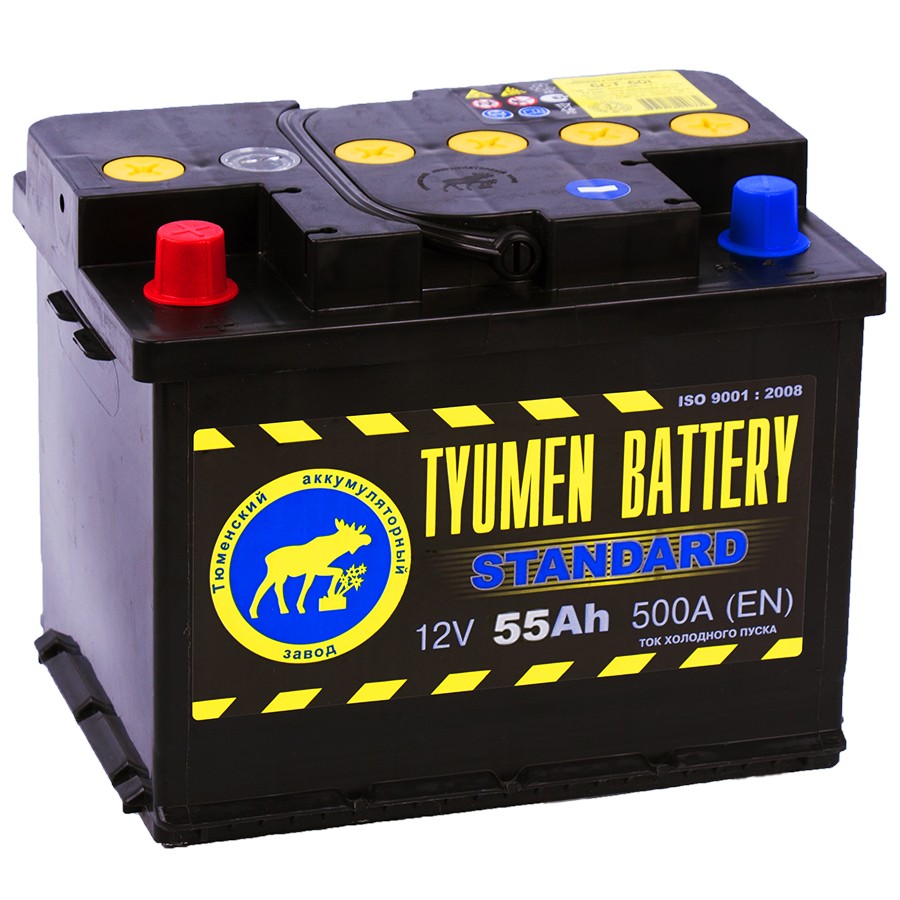 Tyumen Battery Standard 55 Ач прям. пол. 525A (242x175x190) Tyumen Battery Standard 55 Ач прям. пол. 525A (242x175x190)