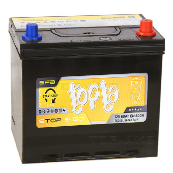 Topla EFB Stop-n-Go 60R (600A 232x173x227) 112260 56068