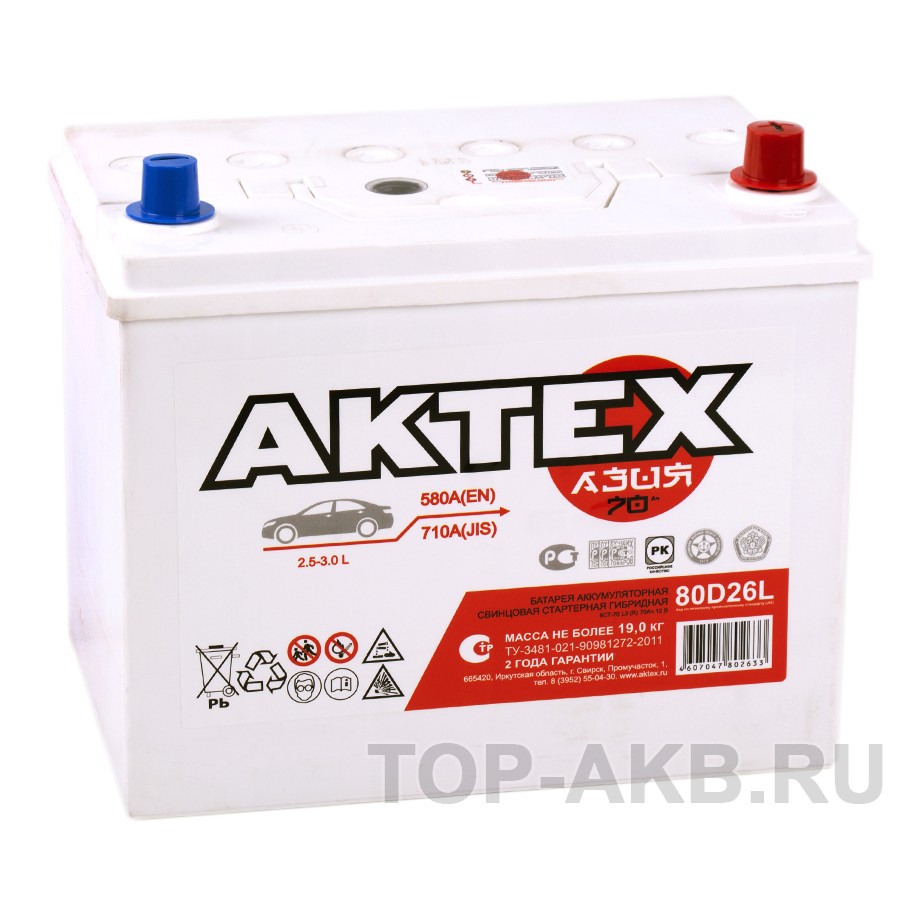Актех Азия 80D26L (70R 580A 260x173x225) Актех Азия 80D26L (70R 580A 260x173x225)