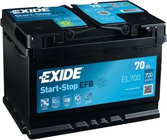 Exide Start-Stop EFB 70R (720А 278x175x190) EL700