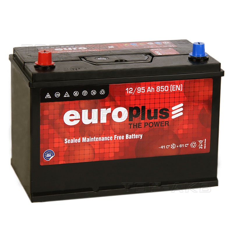 Europlus Asia 95L (850А 301x175x220) D31 прям. Europlus Asia 95L (850А 301x175x220) D31 прям.