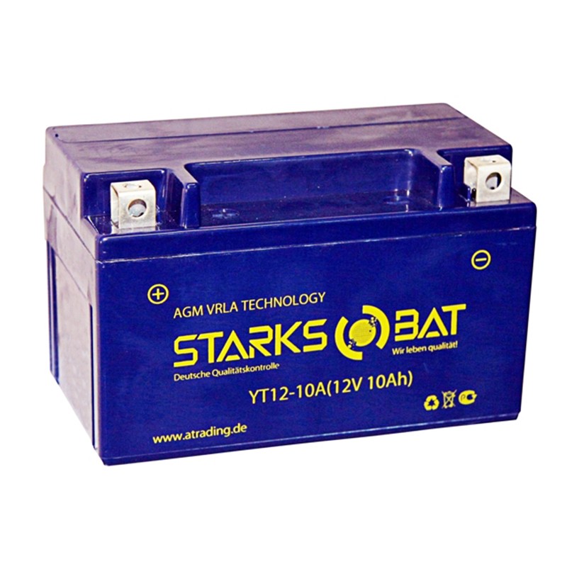 STARKS BAT YT S 12-10A 10 ач +- 135A (150x87x93) YTZ10S AGM