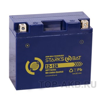 STARKS BAT YT S 12-12A 12 ач +- 155A (151x70x131) YTX14-BS, YTX12-BS AGM