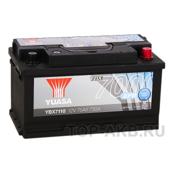 YUASA YBX7110 75 Ач 730А обр. пол. (315x175x175) EFB