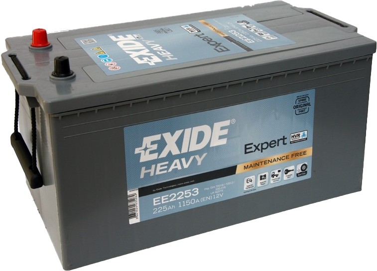 Exide Heavy Expert 225 А·ч евро 1150А (518x276x242) EE2253