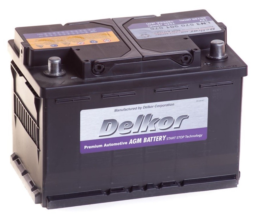 Delkor AGM 70R Start-Stop (760A 278х175х190)