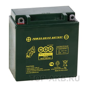 WBR MT12-10 AGM 10 Ач 120А прямая пол.(135x75x139) YB9A-A, YB9-B, 12N9-4B-1