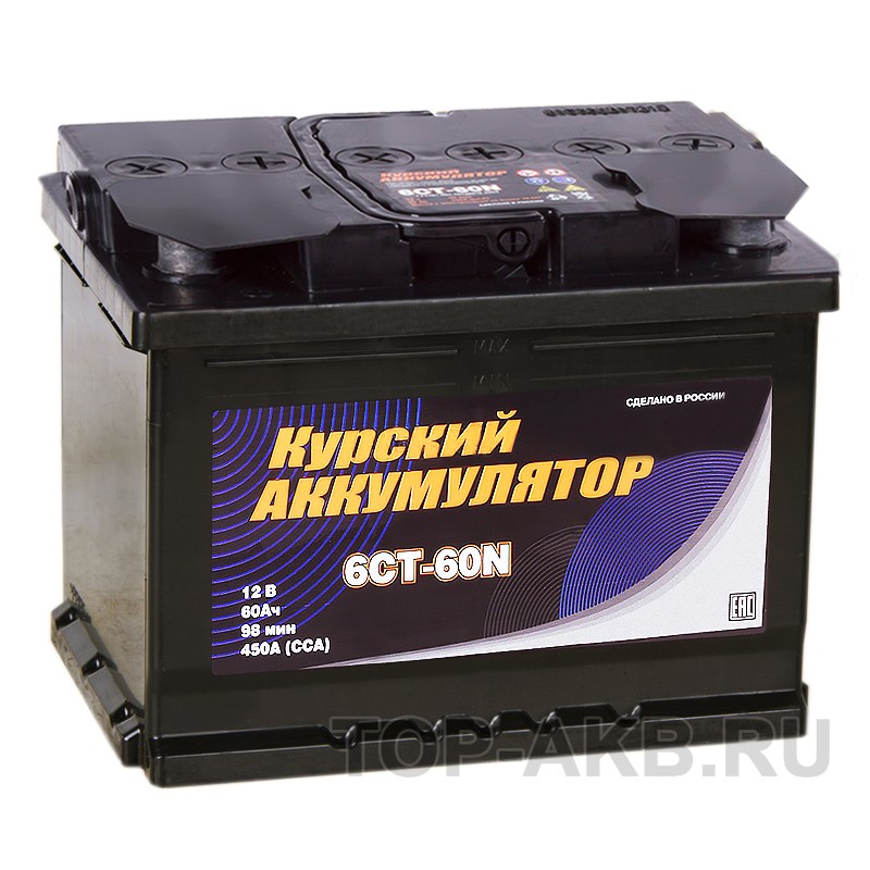 Курский аккумулятор 60L (450A 242x175x190)