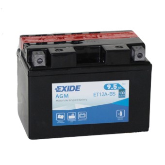 Exide AGM сухозаряж. ET12A-BS 12V 9.5Ah 130A (150x87x105) прям. пол.