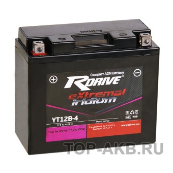RDrive YT12B-4 12V 10Ah 165А прям. пол. (150x69x130) eXtremal IRIDIUM
