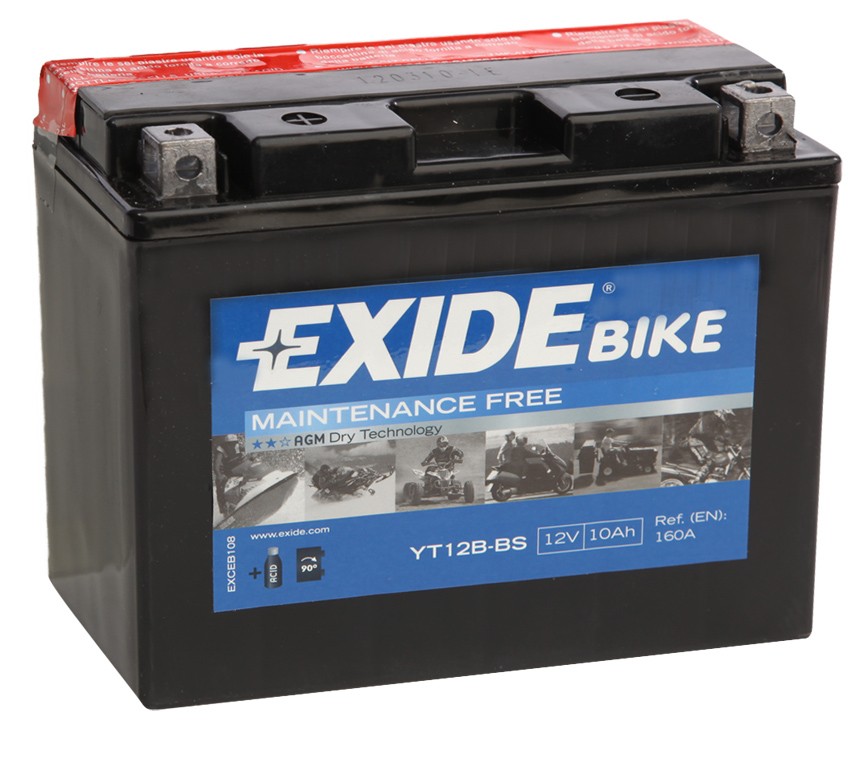 Exide AGM сухозаряж. ET12B-BS 12V 10Ah 160A (150x70x130) прям. пол. Exide AGM сухозаряж. ET12B-BS 12V 10Ah 160A (150x70x130) прям. пол.