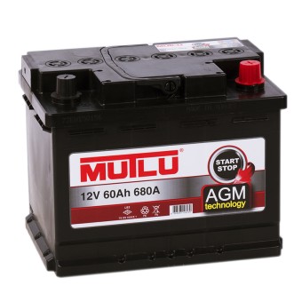 Mutlu AGM Start-Stop 60R 680A 242x175x190 гелевый