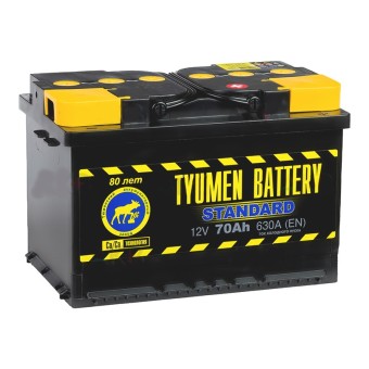 Tyumen Battery Standard 70 Ач обр. пол. 630A (278x175x190)